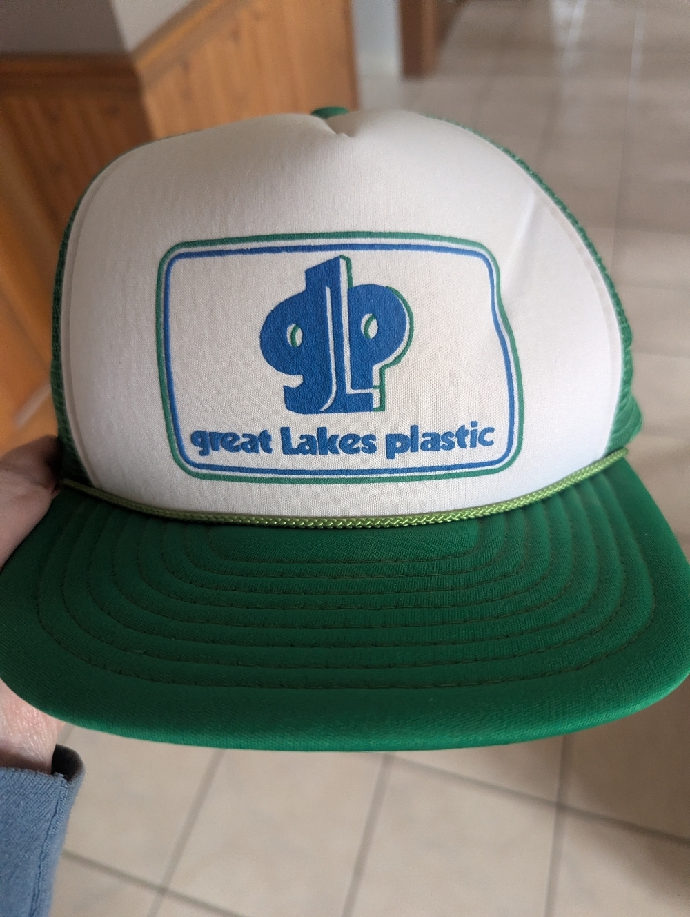 Vintage Great Lakes Plastic Trucker Hat Never Worn